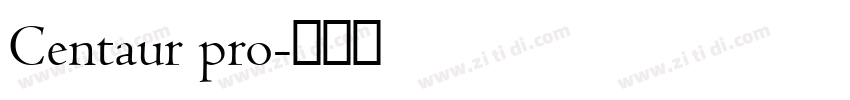 Centaur pro字体转换